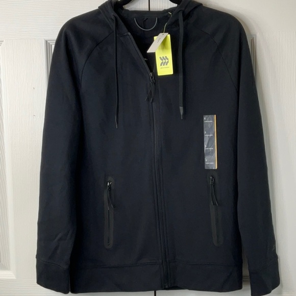 All In Motion - Men's Cotton Fleece Full Zip Hooded
Sweatshirt Size S - Picture 2 of 11